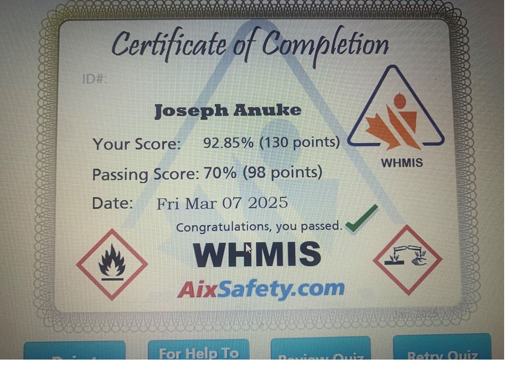 Certificate Document